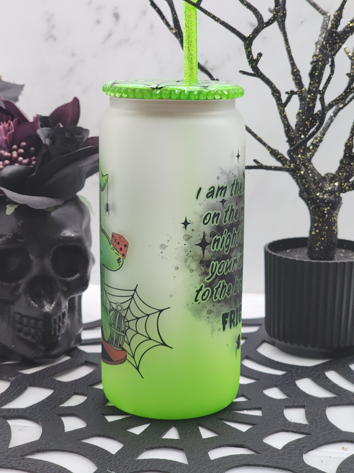 BABY BOOGIEMAN GLASS CAN TUMBLER